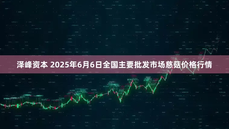 泽峰资本 2025年6月6日全国主要批发市场慈菇价格行情